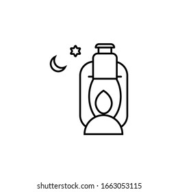 design lantern icon templates on Ramadan