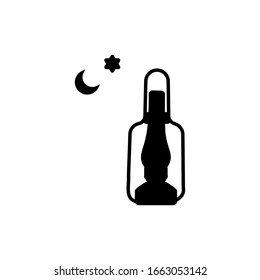 diseños de plantillas de iconos de faroles en Ramadán