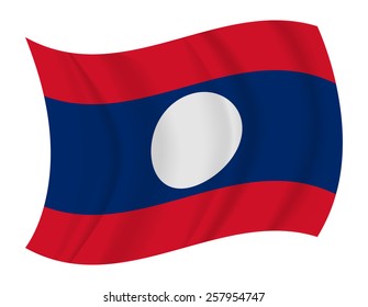 design Laos flag waving vector