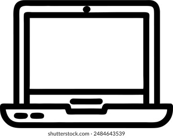 design of a laptop, illustration