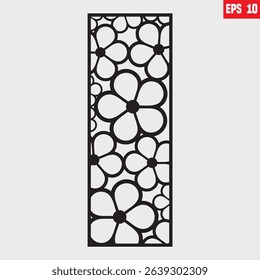 Design Laser and CNC cutting template panels Decorative cutting patterns,  Jali Design for Graphic and Plywood, Partition, Cnc Router Foamsheet, Acrylic and CNC Machine Cutting, EPS File. vector