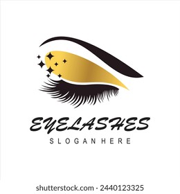 design lashes modern logo template