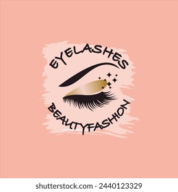 design lashes modern logo template