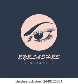 design lashes modern logo template