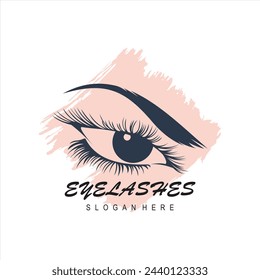 design lashes modern logo template