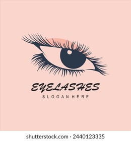 design lashes modern logo template