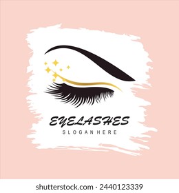 design lashes modern logo template