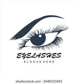 design lashes modern logo template