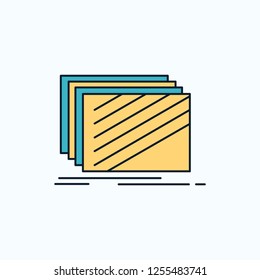 Design, layer, layout, texture, textures Flat Icon. green and Yellow sign and symbols for website and Mobile appliation. vector illustration