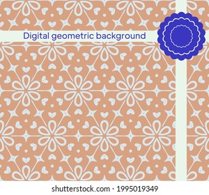 Design-Layouthintergrund. Geometrisches nahtloses Muster in modernem Design. Vektorgrafik
