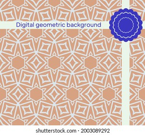 Design layout background. Geometric seamless pattern in modern stylish. Vector illustration