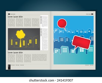 Design-Layout für Broschüren 