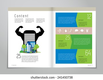 Design layout for brochure 