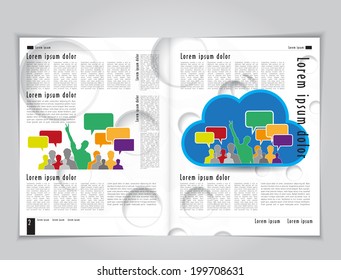 Diseño de la revista o folleto