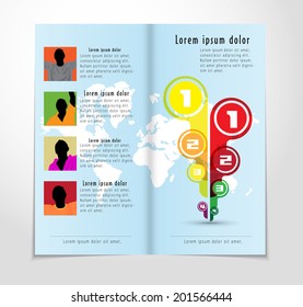 Design layout for magazine or brochure 
