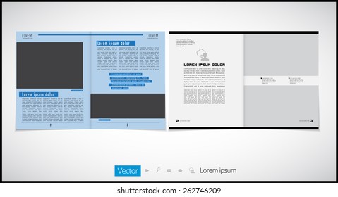 Design layout for magazine or brochure