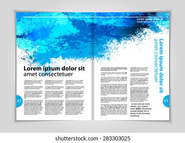 Design layout for magazine or brochure 