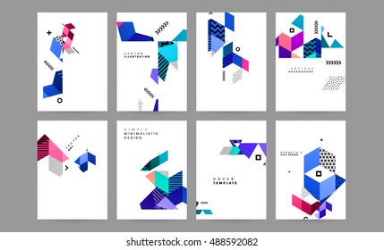 Design layout template in A4 size, Front Page Brochure, Book Cover, Flyer, Magazine, Abstract Geometric Business Templates for Presentations and Leaflets, A4 size