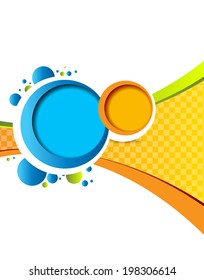 Design layout template. Abstract background.