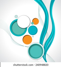 Design layout template. Abstract colorful design,