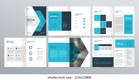 Design Vector Template Layout Comany Profile Stock Vector (Royalty Free ...