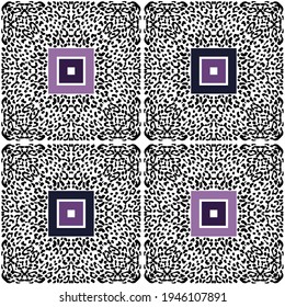 Diseño con manchas leopardo. Ornamento étnico de boho. El fondo es impecable. Motivo tribal. Ilustración vectorial para diseño web o impresión.