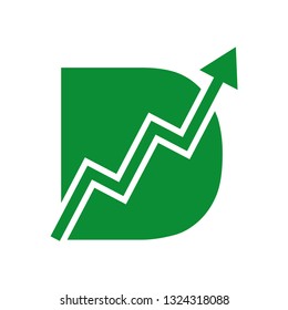 Design the letter D logo icon. Creative and modern logo. Vector logo. Logo design template. Vector EPS 10.