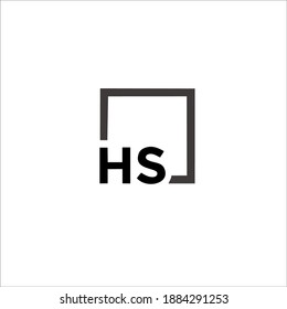 design the letter "HS" logo for your brand and company name