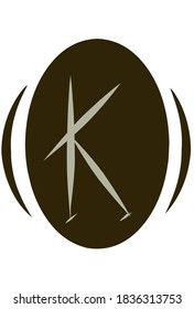 The design and letter K