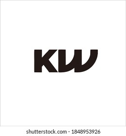 design the letter "KW" logo for the name and product of your company and your brand and brand