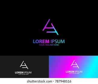 Design of A letter logo