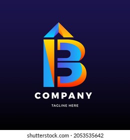 Design Letter logo Gradation Collor