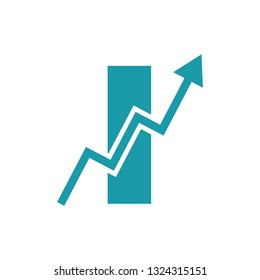 Design the letter I logo icon. Creative and modern logo. Vector logo. Logo design template. Vector EPS 10.