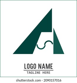 Design of the letter A as a logo. Monochrome monogram symbol with a linear innovative design. Elegant vector sign design that may be used everywhere. Logotype for a high-end business. For corporate.