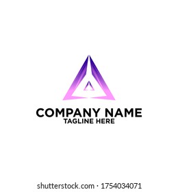 design letter a logo template