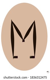 The design and letter M