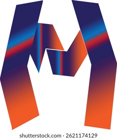 Letra M del diseño para diverso uso para el monograma del icono del logotipo o cualquier negocio