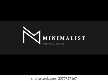 Design letter NM for initial logo