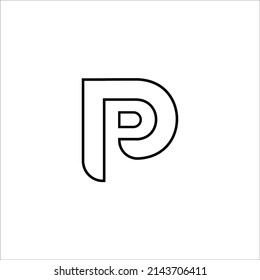 The design is letter P