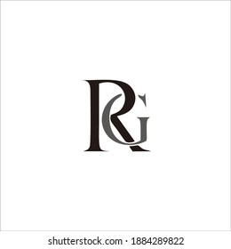 design the letter "rg" logo for your brand and company name