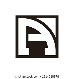 design letter in square good for logo, icon, or decoration room