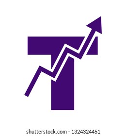 Design the letter T logo icon. Creative and modern logo. Vector logo. Logo design template. Vector EPS 10.