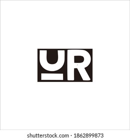 design the letter "UR" logo for your brand, product and company name