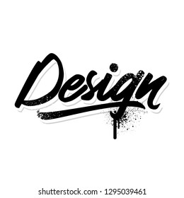 Design. Lettering. Vector illustration.