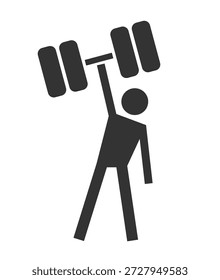 Design of lifting weight symbol