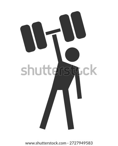 Design of lifting weight symbol