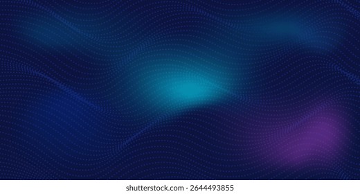 Design light point Hi-tech digital technology concept. High tech computer illustration with purple and dark blue gradient modern