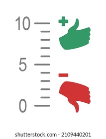 Design of like and dislike symbols