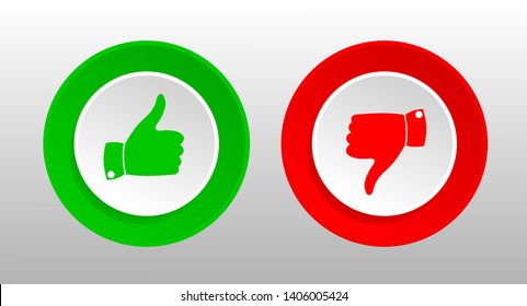 design the likes and dislikes icon in the circle