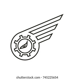 design line art eagle